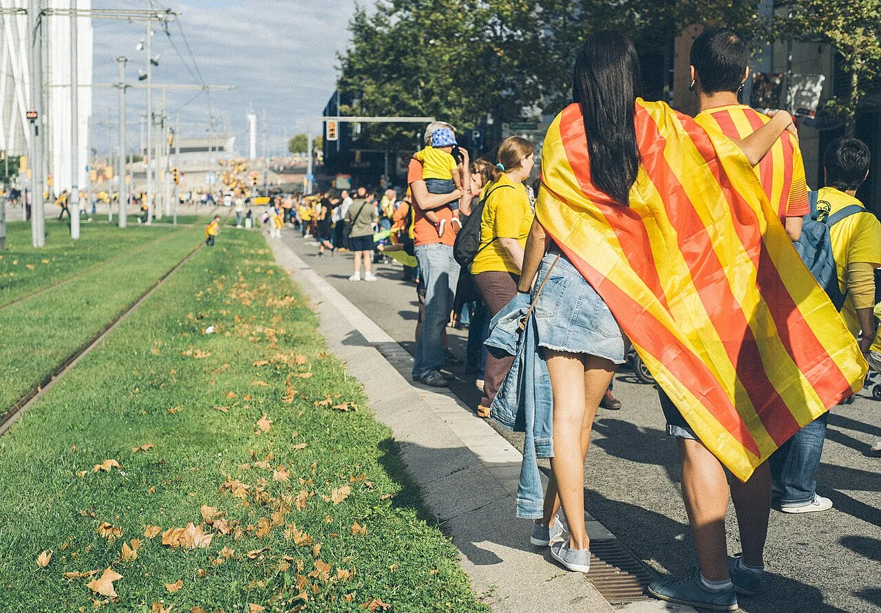 Street protest Barcelona